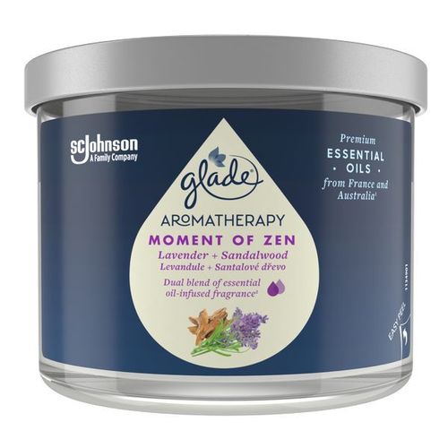 Aromatherapy Candle Moment of Zen - Vonná svíčka s vůní levandule a santalového dřeva