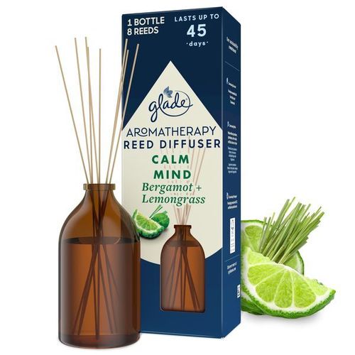 Aromatherapy Reed Calm Mind Diffuser - Vonné tyčinky s vůní bergamotu a citronové trávy
