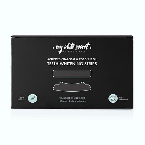 My White Secret Whitening Strips - Bělicí pásky na zuby s aktivním uhlím 14 ks