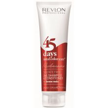 45 days total color care Shampoo&Conditioner Brave Reds - Šampon a kondicionér pro odvážné červené odstíny