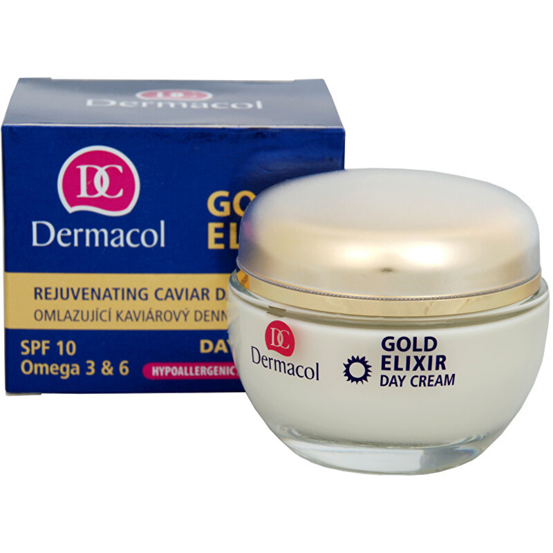 Gold Elixir Day Cream SPF 10 ( zralá pleť ) - Omlazující kaviárový denní krém 