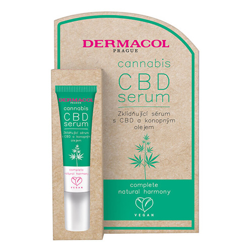 Dermacol Cannabis CBD Serum - Zklidňující pleťové sérum s CBD a konopným olejem 12 ml