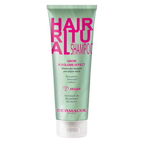 Dermacol Hair Ritual Grow & Volume Shampoo ( objem vlasů ) - Obnovující šampon 250 ml