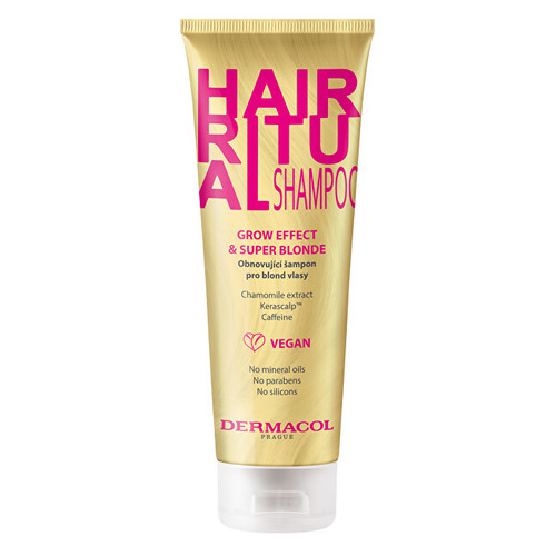 Dermacol Hair Ritual Grow Effect & Super Blonde Shampoo 250 ml