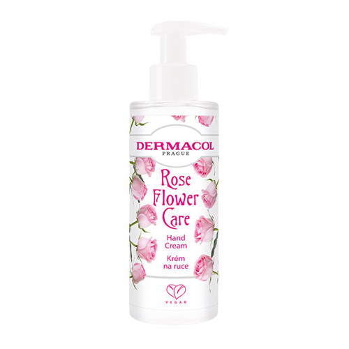 Dermacol Flower Care Hand Cream ( Růže ) - Krém na ruce s pumpičkou 150 ml