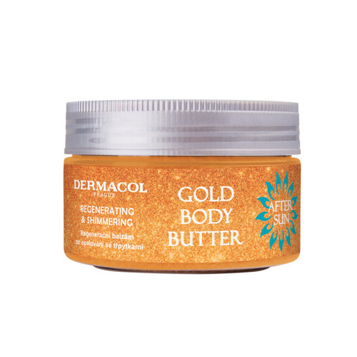 Dermacol Gold Body Butter - Regenerační krém po opalování 200 ml