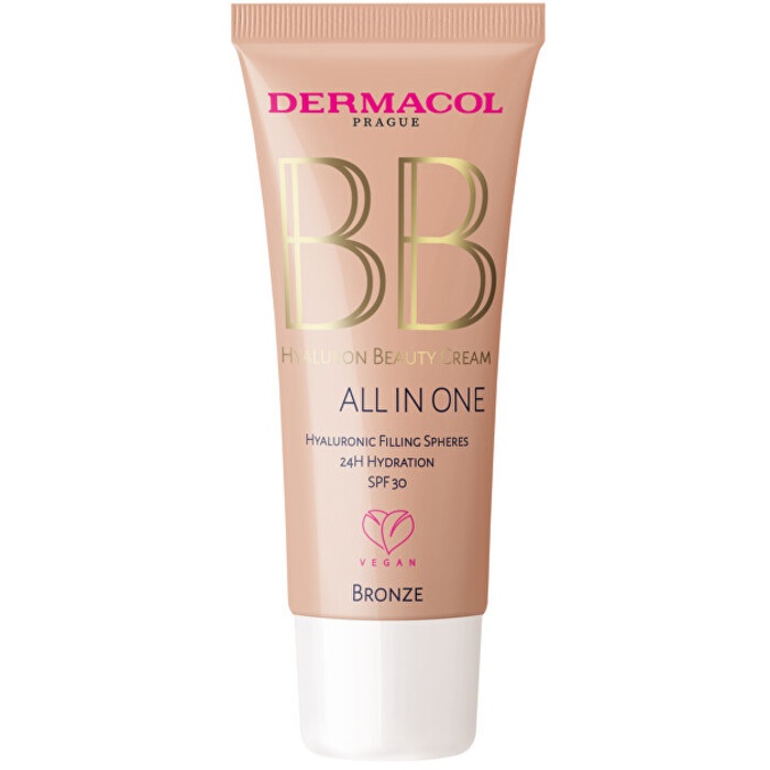 Dermacol BB All in One Hyaluronic Cream SPF 30 - Hyaluronový krém 30 ml - Sand