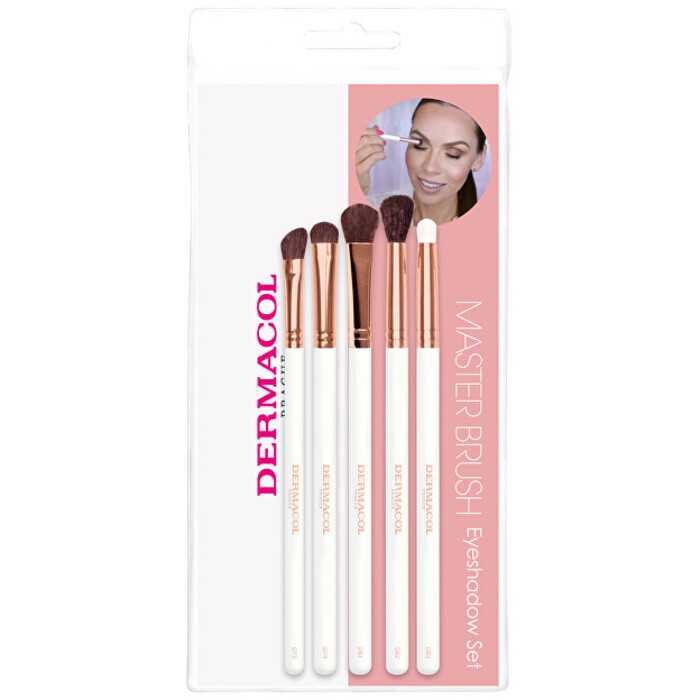 Dermacol Rose Gold Brush Set ( D73, D74, D81, D82, D83 ) - Sada kosmetických štětců