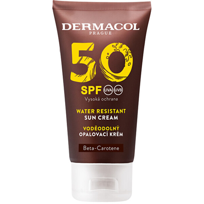 Dermacol Water Resistant Sun Cream SPF 50 - Voděodolný zvláčňující krém na opalování 50 ml