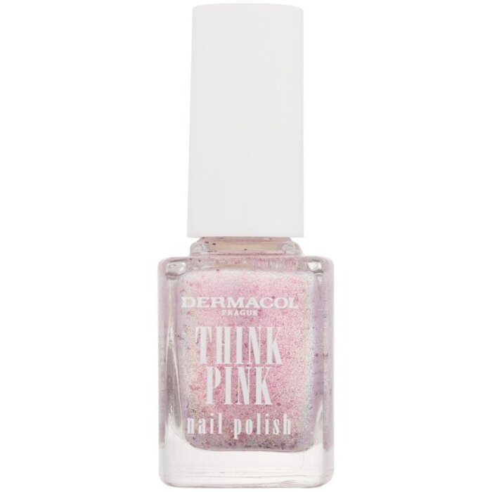 Think Pink Nail Polish - Lak na nehty s třpytkami a vůní 12 ml