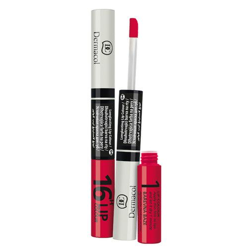 Dermacol Lip Colour 16 h - 2v1 Dlouhotrvající barva na rty a lesk 4,8 g - 36