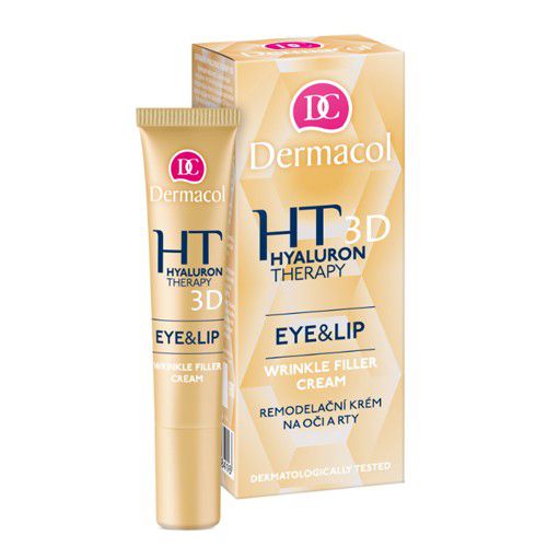 Dermacol Hyaluron Therapy 3D Eye & Lip Wrinkle Filler Cream - Remodelační krém na oči a rty 15 ml