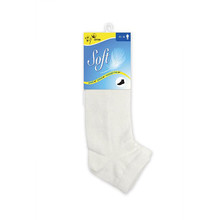 Pánske ponožky so zdravotným lemom nízke - biele