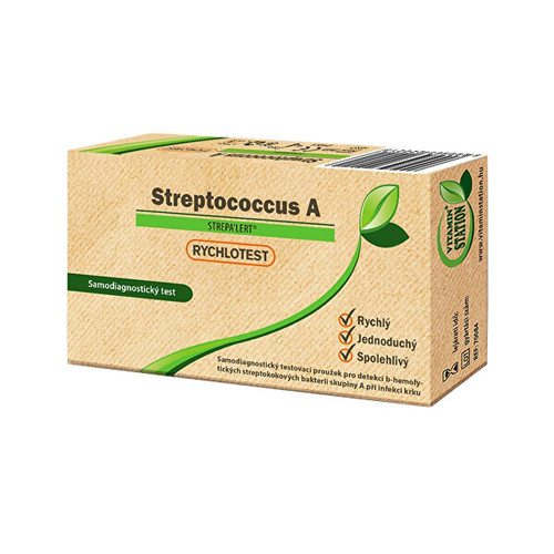 Rychlotest Streptococcus A - samodiagnostický test 1 kus