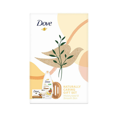 Dove Nourishing Care sprchový gel 250 ml + mýdlo 90 g + miska na mýdlo dárková sada