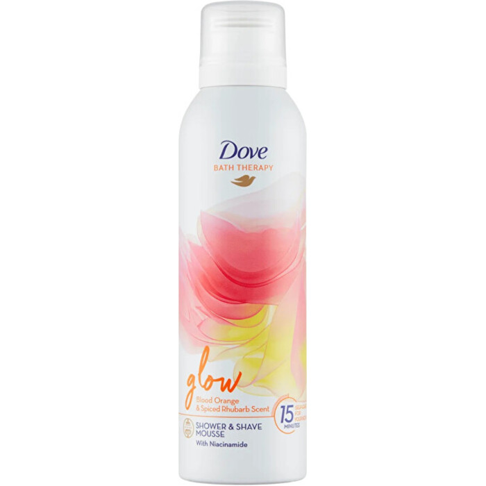 Dove Glow Shower & Shave Mousse - Sprchová a holicí pěna 200 ml
