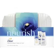 Nourish Favorites Beauty Bag Gift Set - darčeková sada telovej starostlivosti s kozmetickou taškou
