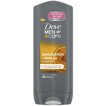 Men+Care Sandalwood & Vanilla Body, Face & Hair Wash - Vyživující sprchový gel