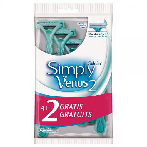 Gillette Simply Venus 2 ( 6 ks ) - Pohotová holítka