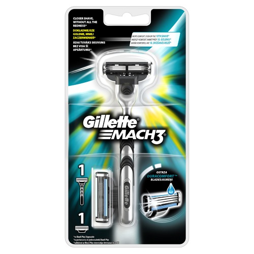 Gillette Mach3 - Holicí Strojek + 2 náhradní hlavice