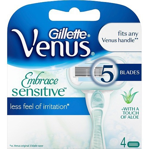 Gillette Venus Embrace Sensitive - Náhradní hlavice 4 ks