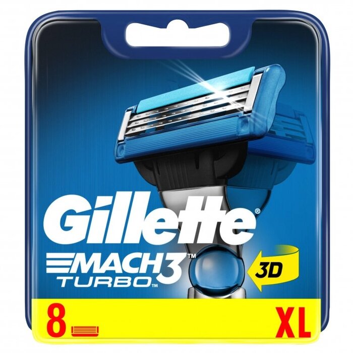 Gillette Mach3 Turbo - Náhradní hlavice 4 ks