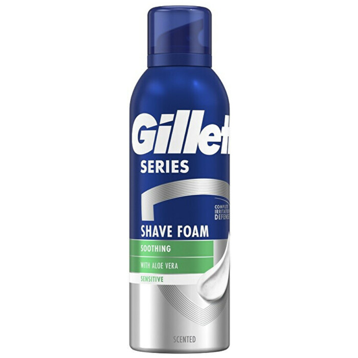 Gillette Series Sensitive Aloe Vera Soothing Shave Foam - Zklidňující pěna na holení 200 ml