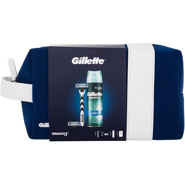 Gillette Mach3 Set With Cosmetic Bag - Dárková sada pro muže 1 ks