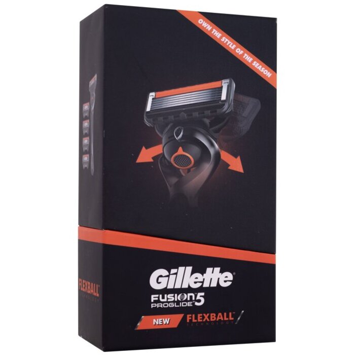 Gillette Fusion Proglide Flexball Set - Holicí strojek s jednou hlavicí + náhradní hlavice 4 ks 1 ks