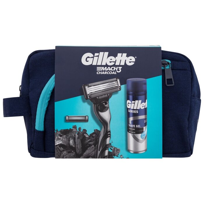 Gillette Mach3 Charcoal Set - Dárková sada 1 ks