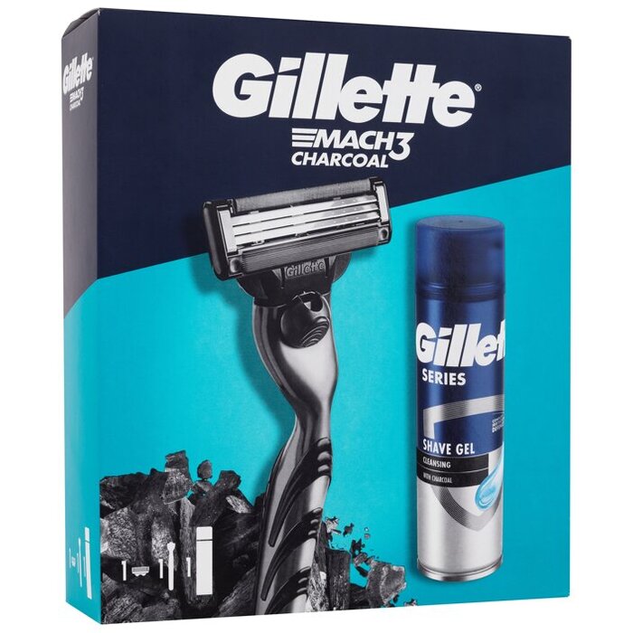 Gillette Mach3 Charcoal - Dárková sada 1 ks