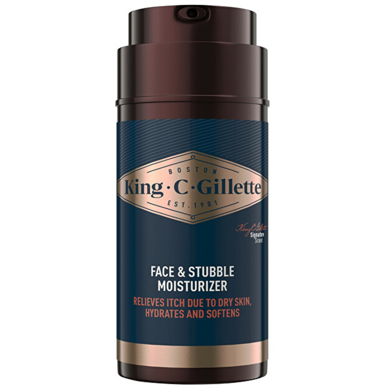 King C. Face & Stubble Moisturizer - Hydratační krém na obličej a strniště