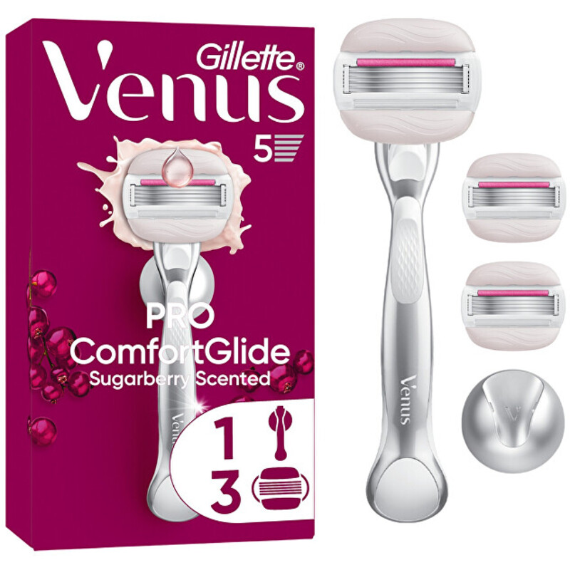 ComfortGlide Sugarberry strojek - Holicí strojek + 3 hlavice