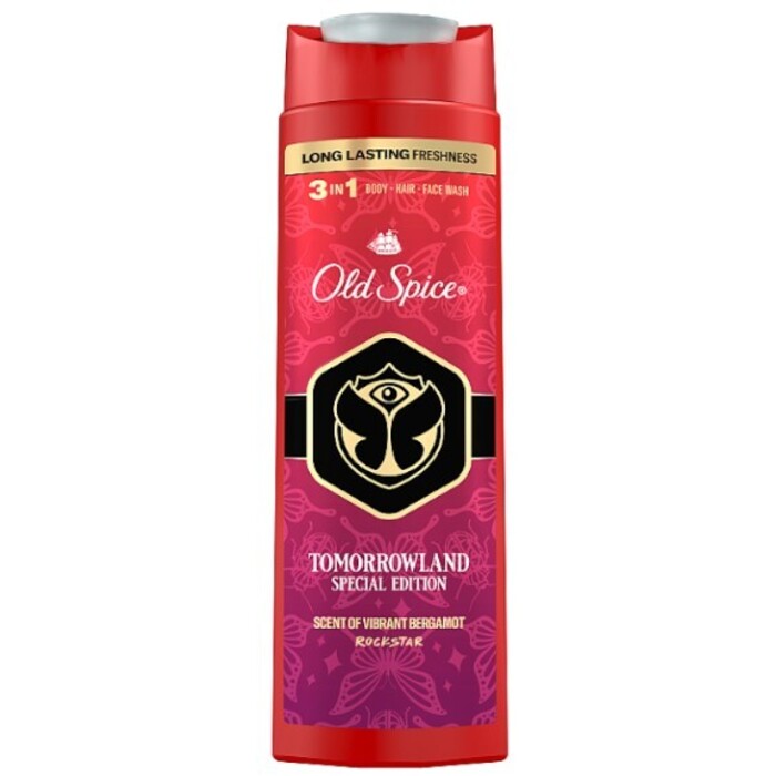 Tomorrowland Rockstar 3 v 1 Body-Hair-Face Wash - Sprchový gel pro muže