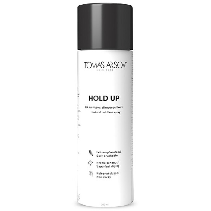 Tomas Arsov HOLD-UP Natural Hold Hairspray - Lak na vlasy s přirozenou fixací 300 ml