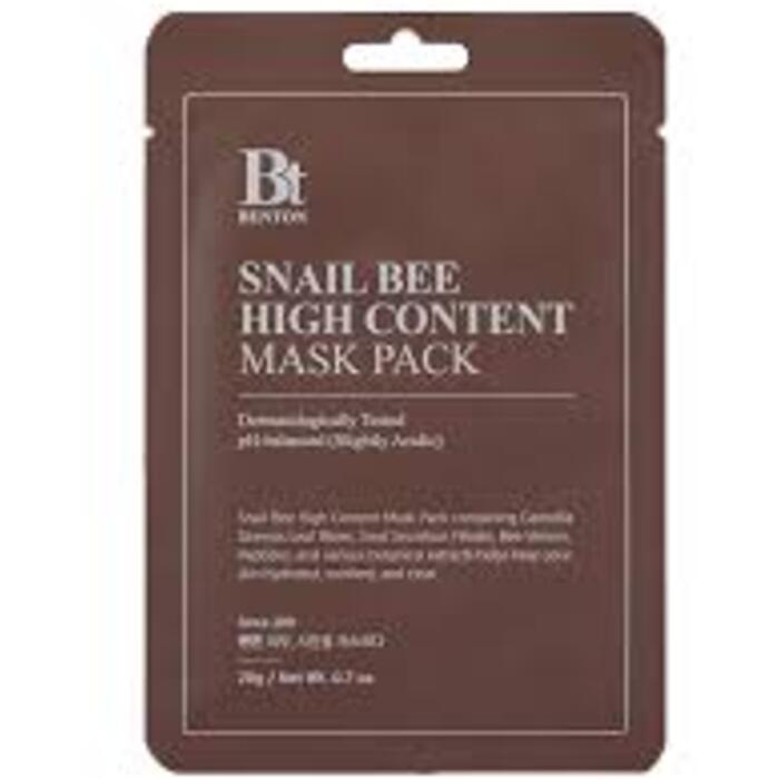 Snail Bee High Content Mask Pack - Plátýnková pleťová maska