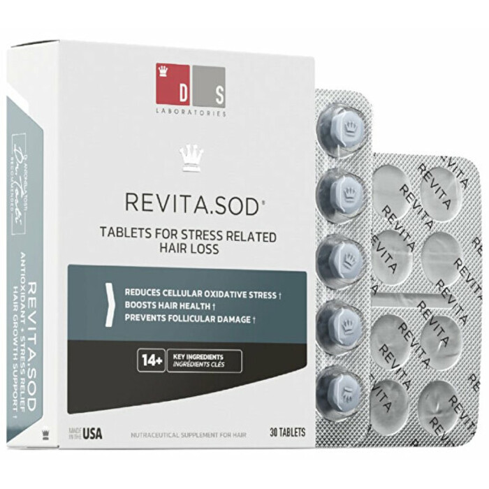 DS Laboratories Revita.SOD Tablets For Stress Related Hair Loss - Antioxidační tablety na vypadávání vlasů způsobené stresem 30 ks