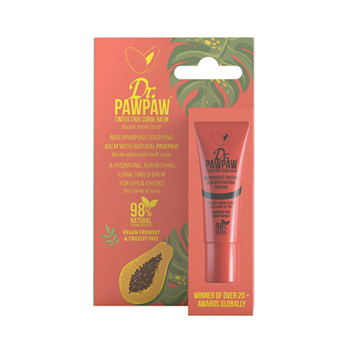 Víceúčelový tónovaný balzám Tinted True Coral Balm (Multipurpose Soothing Balm)
