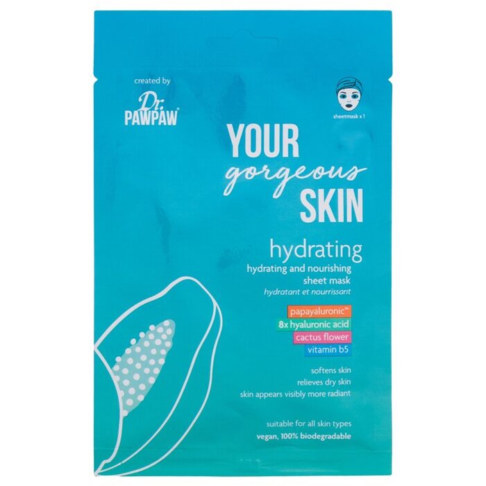 Dr. Pawpaw Your Gorgeous Skin Hydrating Sheet Mask - Hydratační a vyživující plátýnková maska 25 ml