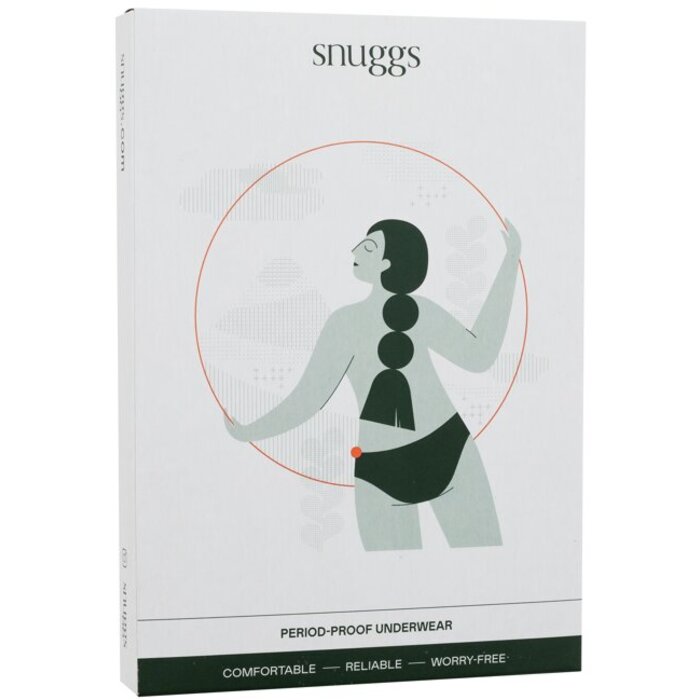 Snuggs Hugger Extra Heavy - Menstruační kalhotky z nylonu s vysokým pasem a extra silnou absorpcí 0 ks - L