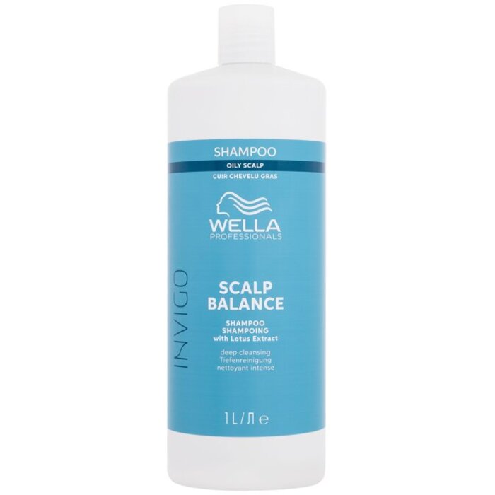 Wella Professionals Invigo Scalp Balance Oily Scalp Shampoo hloubkově čisticí šampon pro mastné vlasy 1000 ml