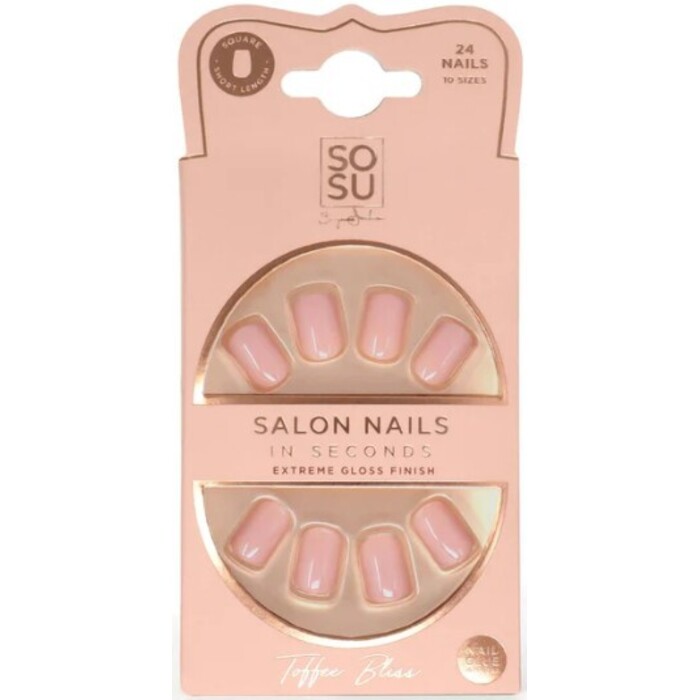 Sosu Toffee Bliss Salon Nails - Umělé nehty ( 24 ks )