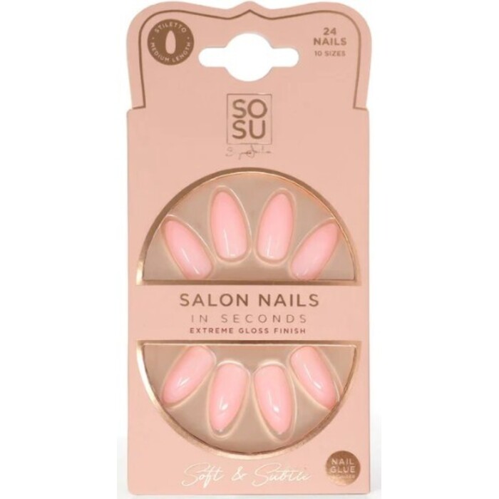 Sosu Soft & Subtle Salon Nails - Umělé nehty ( 24 ks )