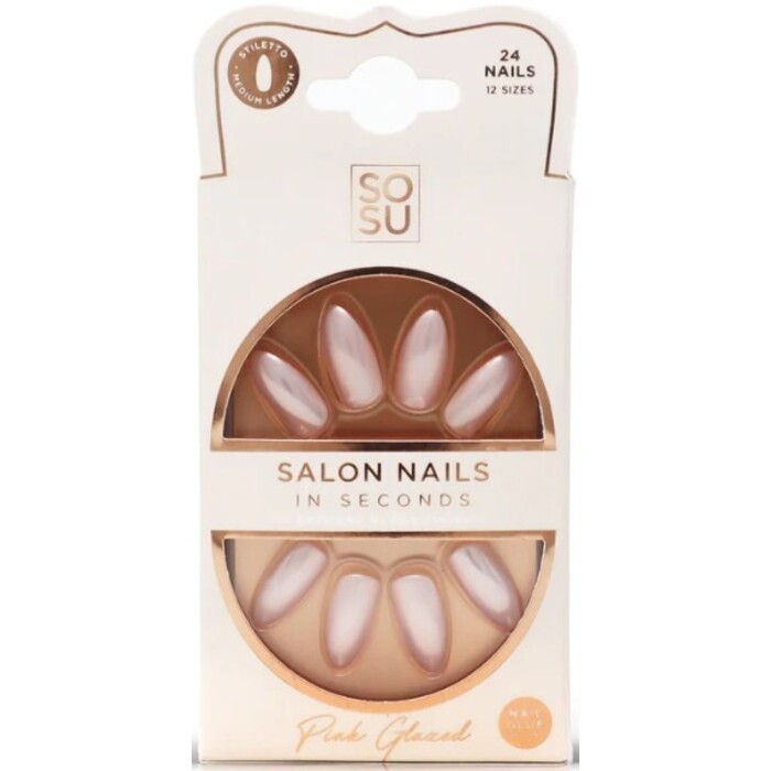 Pink Salon Nails - Umělé nehty ( 24 ks )