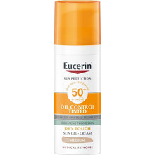 Ochranný tónovací a zmatňujúci gélový krém na tvár SPF 50+ Sun Oil Control Tinted (Sun Gel-Cream) 50 ml