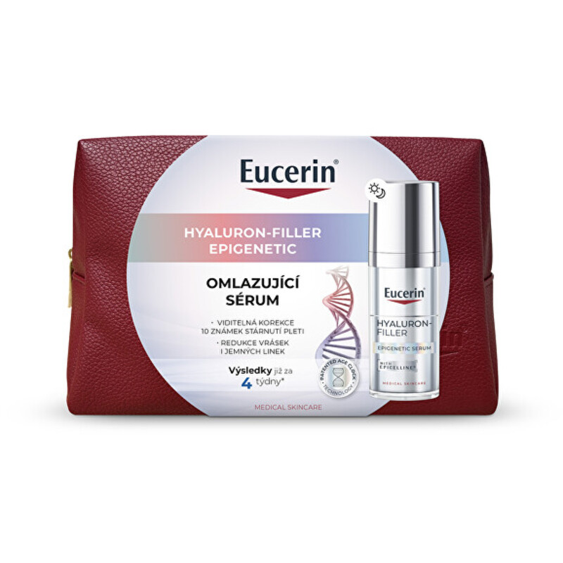 Hyaluron-Filler Epigenetic Serum - Omlazující pleťové sérum s kosmetickou taškou