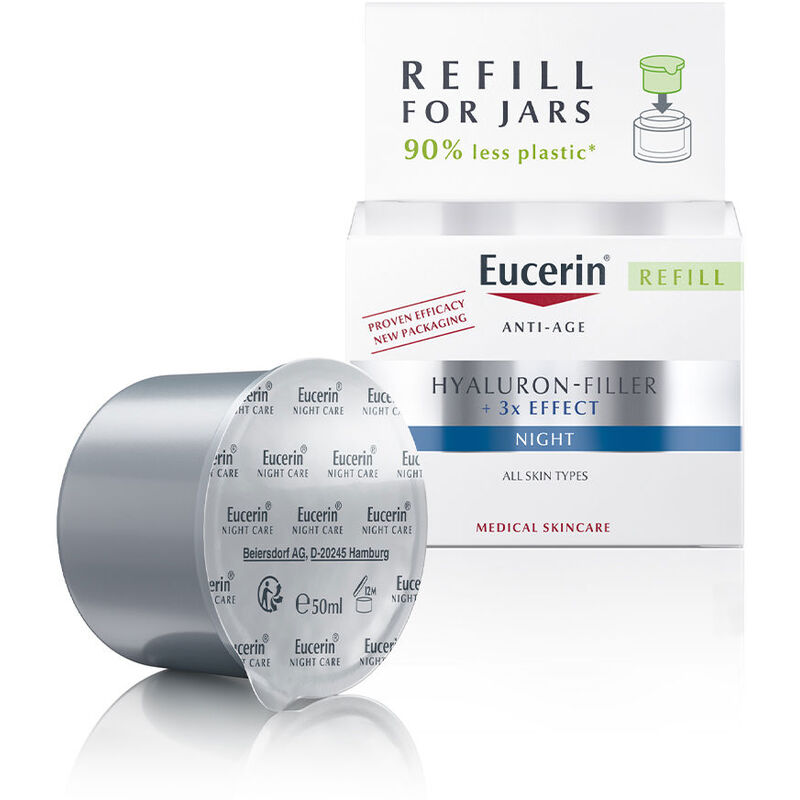 Hyaluron-Filler + 3x Effect Night Cream Refill - Náplň nočního pleťového krému