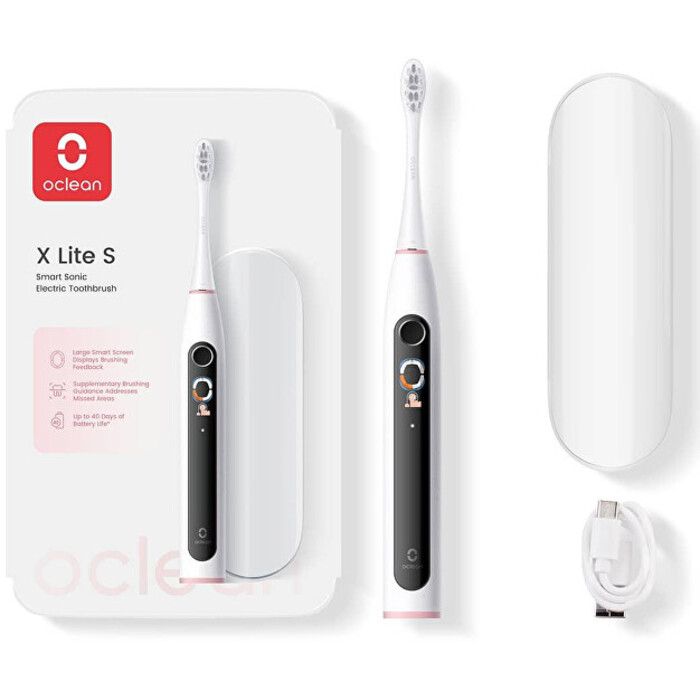 X Lite Grey set - Sonická kefka šedo-ružová
