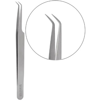 Eyelash Tweezers L Shape - Pinzeta na řasy