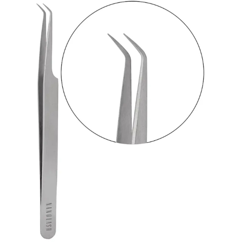 Eyelash Tweezers L Shape - Pinzeta na řasy